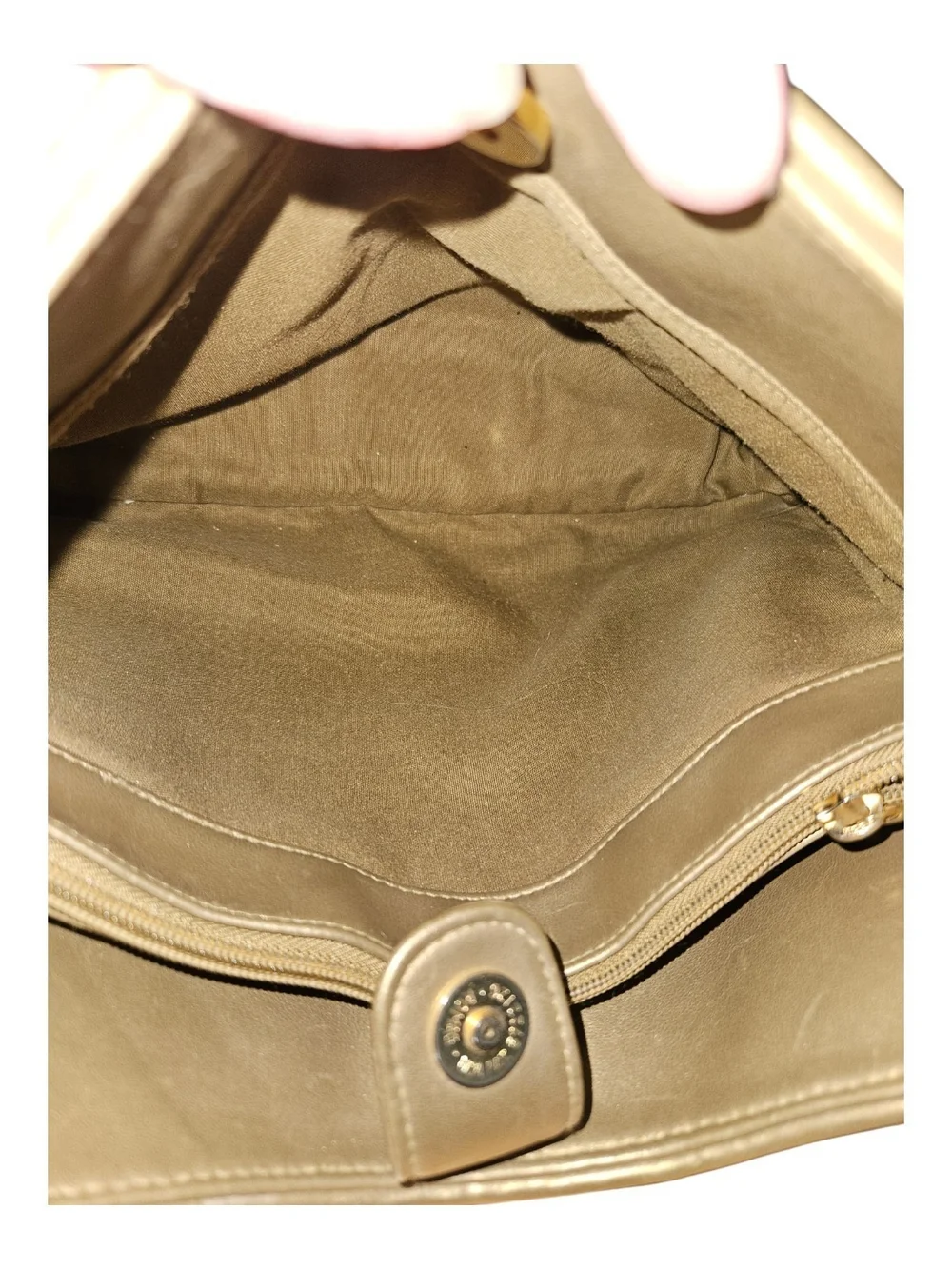 Worthington Metallic Gold & Ivory Woven Hobo Bag